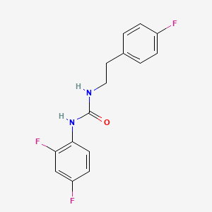 molecular formula C15H13F3N2O B5771101 1-(2,4-difluorophenyl)-3-[2-(4-fluorophenyl)ethyl]urea 