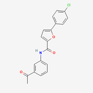 molecular formula C19H14ClNO3 B5771145 N-(3-acetylphenyl)-5-(4-chlorophenyl)furan-2-carboxamide 