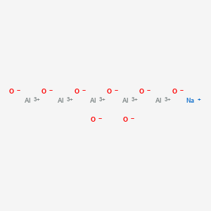 molecular formula Al5NaO8 B577116 Aluminum sodium oxide (Al5NaO8) CAS No. 12005-16-2
