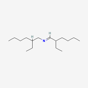 molecular formula C16H33N B577118 (1E)-2-Ethyl-N-(2-ethylhexyl)hexan-1-imine CAS No. 10576-05-3
