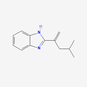 molecular formula C13H16N2 B577119 2-(4-Methyl-1-penten-2-yl)-1H-benzimidazole CAS No. 13786-51-1