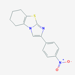molecular formula C15H13N3O2S B057712 2-(4-Nitrophenyl)-5,6,7,8-tetrahydroimidazo[2,1-b][1,3]benzothiazole CAS No. 60477-38-5