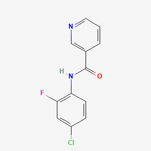 molecular formula C12H8ClFN2O B5771207 N-(4-chloro-2-fluorophenyl)pyridine-3-carboxamide 