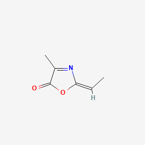 molecular formula C6H7NO2 B577122 2-Ethylidene-4-methyloxazol-5(2H)-one CAS No. 13895-32-4