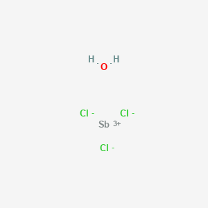 molecular formula Cl3H2OSb B577127 Antimony(V) oxychloride CAS No. 14459-54-2