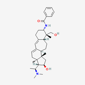 molecular formula C33H48N2O3 B577128 N-Benzoylbuxidienine F CAS No. 14155-72-7