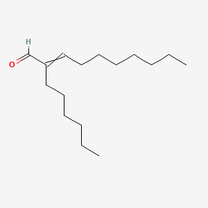 molecular formula C16H30O B577132 2-Hexyldec-2-enal CAS No. 13893-39-5
