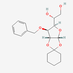molecular formula C19H26O6 B577133 3-O-Benzyl-1-O,2-O-cyclohexylidene-alpha-D-glucofuranose CAS No. 13322-89-9