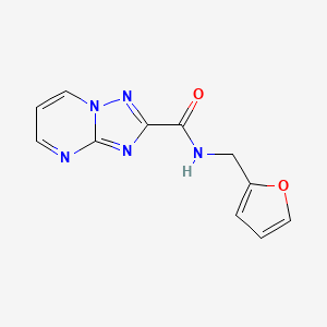 molecular formula C11H9N5O2 B5771346 N-(2-furylmethyl)[1,2,4]triazolo[1,5-a]pyrimidine-2-carboxamide 