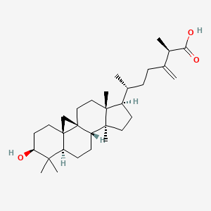 (2R,6R)-6-[(1S,3R,6S,8R,11S,12S,15R,16R)-6-hydroxy-7,7,12,16-tetramethyl-15-pentacyclo[9.7.0.01,3.03,8.012,16]octadecanyl]-2-methyl-3-methylideneheptanoic acid
