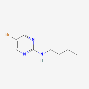 molecular formula C8H12BrN3 B577137 5-Bromo-N-butylpyrimidin-2-amine CAS No. 14001-71-9