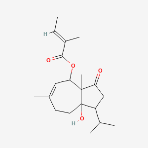 (8a-hydroxy-3a,6-dimethyl-3-oxo-1-propan-2-yl-2,4,7,8-tetrahydro-1H-azulen-4-yl) (E)-2-methylbut-2-enoate