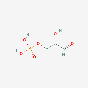 molecular formula C3H7O6P B057714 3-Phosphoglyceraldehyde CAS No. 591-59-3