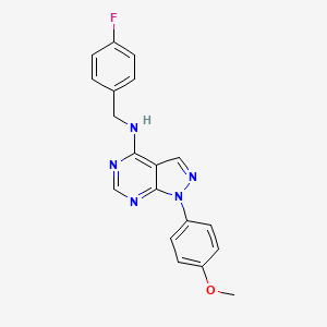 molecular formula C19H16FN5O B5771405 N-(4-FLUOROBENZYL)-N-[1-(4-METHOXYPHENYL)-1H-PYRAZOLO[3,4-D]PYRIMIDIN-4-YL]AMINE 