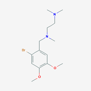 molecular formula C14H23BrN2O2 B5771415 N'-[(2-bromo-4,5-dimethoxyphenyl)methyl]-N,N,N'-trimethylethane-1,2-diamine 