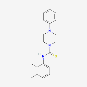 molecular formula C19H23N3S B5771434 N-(2,3-dimethylphenyl)-4-phenylpiperazine-1-carbothioamide 