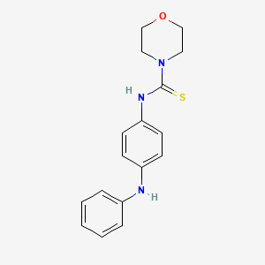 molecular formula C17H19N3OS B5771469 N-[4-(phenylamino)phenyl]morpholine-4-carbothioamide 