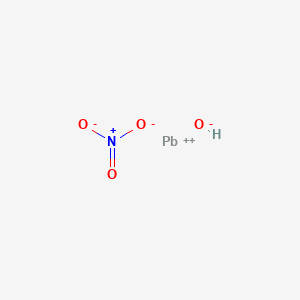 molecular formula HNO4Pb B577147 Lead hydroxide nitrate CAS No. 12268-84-7