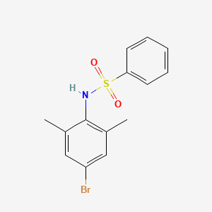 molecular formula C14H14BrNO2S B5771489 N-(4-bromo-2,6-dimethylphenyl)benzenesulfonamide 