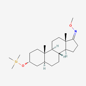 (Z,3R,5S,8R,9S,10S,13S,14S)-N-methoxy-10,13-dimethyl-3-trimethylsilyloxy-1,2,3,4,5,6,7,8,9,11,12,14,15,16-tetradecahydrocyclopenta[a]phenanthren-17-imine
