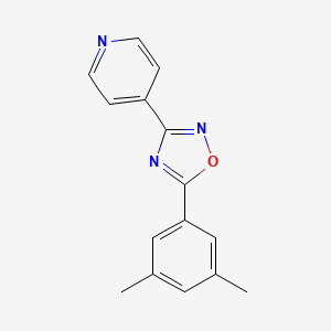 molecular formula C15H13N3O B5771583 5-(3,5-Dimethylphenyl)-3-pyridin-4-yl-1,2,4-oxadiazole CAS No. 88059-52-3