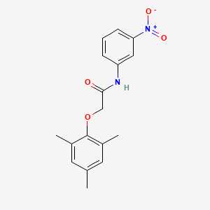 molecular formula C17H18N2O4 B5771634 N-(3-nitrophenyl)-2-(2,4,6-trimethylphenoxy)acetamide 