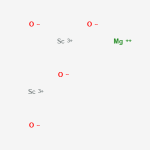 molecular formula MgO4Sc2 B577171 Magnesium discandium tetraoxide CAS No. 12032-33-6