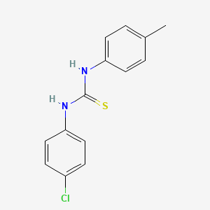 molecular formula C14H13ClN2S B5771715 1-(4-Chlorophenyl)-3-(4-methylphenyl)thiourea 