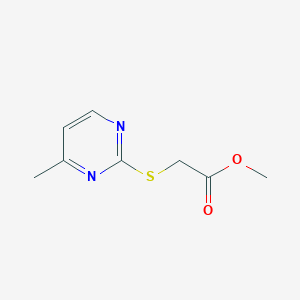 molecular formula C8H10N2O2S B5771739 Methyl 2-[(4-methyl-2-pyrimidinyl)thio]acetate, AldrichCPR 