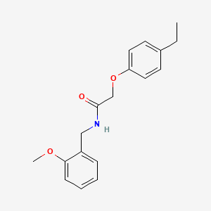 molecular formula C18H21NO3 B5771873 2-(4-ethylphenoxy)-N-[(2-methoxyphenyl)methyl]acetamide 