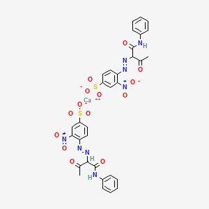 Calcium bis[3-nitro-4-[[2-oxo-1-[(phenylamino)carbonyl]propyl]azo]benzenesulphonate]