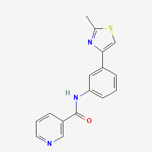 molecular formula C16H13N3OS B5772024 N-[3-(2-methyl-1,3-thiazol-4-yl)phenyl]pyridine-3-carboxamide 