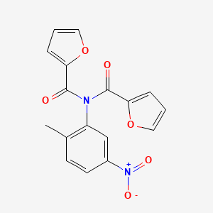 molecular formula C17H12N2O6 B5772166 N-(2-FURYLCARBONYL)-N-(2-METHYL-5-NITROPHENYL)-2-FURAMIDE 