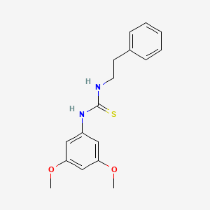 molecular formula C17H20N2O2S B5772206 N-(3,5-DIMETHOXYPHENYL)-N'-PHENETHYLTHIOUREA 
