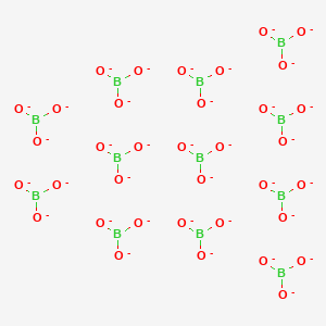 molecular formula B12O36-36 B577226 Dodecaborate CAS No. 12008-78-5