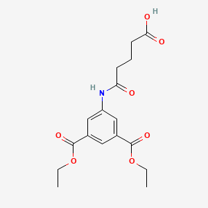 molecular formula C17H21NO7 B5772311 5-[3,5-bis(ethoxycarbonyl)anilino]-5-oxopentanoic acid 