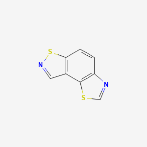 molecular formula C8H4N2S2 B577237 [1,3]Thiazolo[5,4-e][1,2]benzothiazole CAS No. 13394-24-6