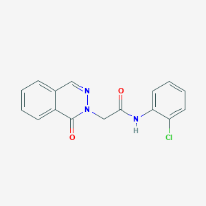molecular formula C16H12ClN3O2 B5772370 N-(2-chlorophenyl)-2-(1-oxo-2(1H)-phthalazinyl)acetamide 