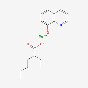 molecular formula C17H21MgNO3 B577241 Magnesium 2-ethylhexanoate quinolin-8-olate CAS No. 12379-46-3