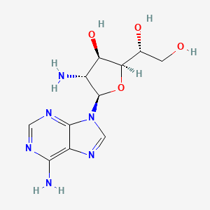 (1R)-1-[(2S,3R,4R,5R)-4-amino-5-(6-aminopurin-9-yl)-3-hydroxyoxolan-2-yl]ethane-1,2-diol