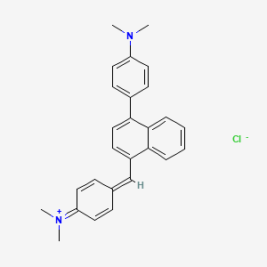 molecular formula C27H27ClN2 B577255 Naphthalene green CAS No. 13158-69-5