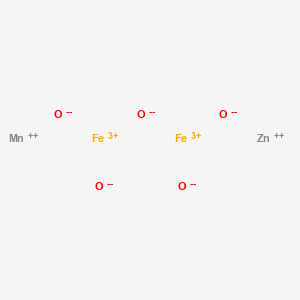 molecular formula Fe2MnO5Zn B577261 Diiron manganese zinc pentaoxide CAS No. 12357-52-7