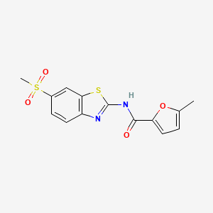 molecular formula C14H12N2O4S2 B5772614 N-(6-METHANESULFONYL-13-BENZOTHIAZOL-2-YL)-5-METHYLFURAN-2-CARBOXAMIDE 