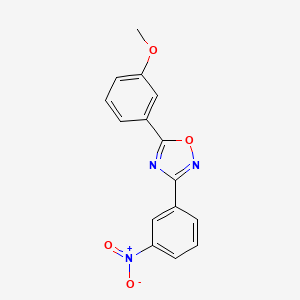 B5772758 5-(3-methoxyphenyl)-3-(3-nitrophenyl)-1,2,4-oxadiazole CAS No. 5684-99-1