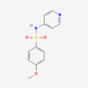 molecular formula C12H12N2O3S B5772775 4-methoxy-N-pyridin-4-ylbenzenesulfonamide CAS No. 15309-70-3
