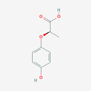 molecular formula C9H10O4 B057728 (R)-2-(4-Hydroxyphenoxy)propanoic acid CAS No. 94050-90-5