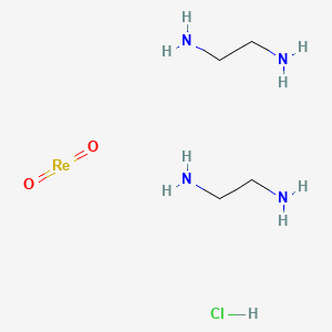 Ethane-1,2-diamine--dioxorhenium--hydrogen chloride (2/1/1)