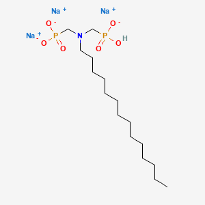 Trisodium hydrogen ((tetradecylimino)bis(methylene))diphosphonate