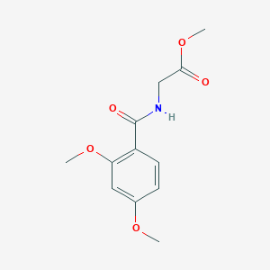 molecular formula C12H15NO5 B5772949 METHYL 2-[(2,4-DIMETHOXYPHENYL)FORMAMIDO]ACETATE 