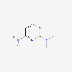 molecular formula C6H10N4 B577295 N2,N2-Dimethylpyrimidine-2,4-diamine CAS No. 1074-34-6